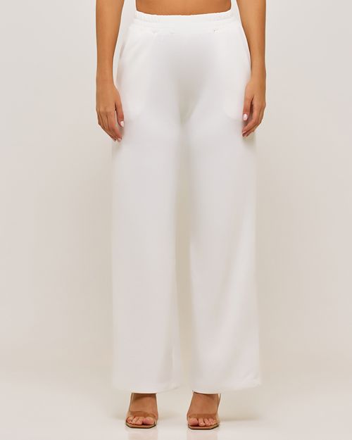 Calça Pantalona Branca Feminina  - Dicollani DCF 10560MO