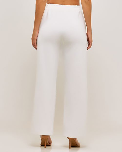 Calça Pantalona Branca Feminina  - Dicollani DCF 10560MO